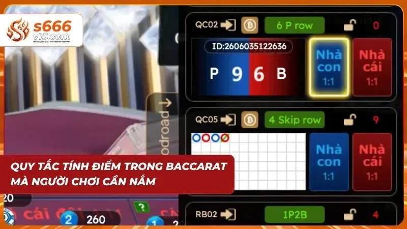 Quy chuẩn quy đổi giá trị các quân bài và luật quyết định rút thêm lá bài thứ ba kịch tính