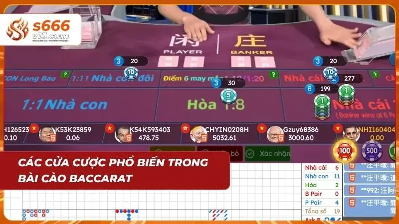 Các tùy chọn đặt phỉnh chính và phụ đa dạng cùng bảng tỷ lệ trả thưởng thực tế